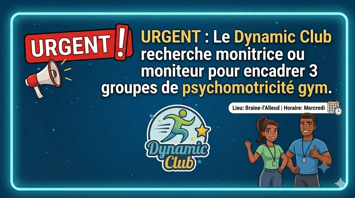 Le club recherche un·e moniteur·trice de psychomotricité