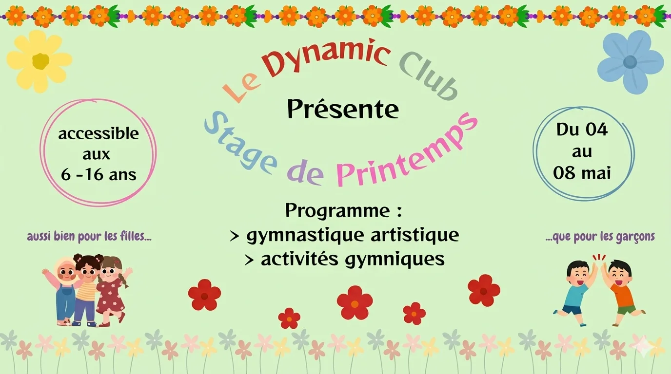 Stages Printemps 2026